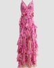 Camilla Camilla Women's Matadora Flora Print Silk Ruffle Slip Dress - 1