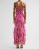 Camilla Camilla Women's Matadora Flora Print Silk Ruffle Slip Dress - 3