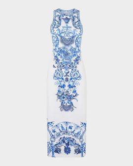 Camilla Ceramic Panoramic Jersey Tank Dress