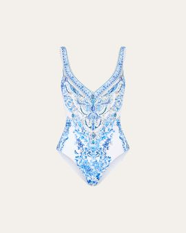 Camilla Ceramic Panoramic V-Neck One-Piece Swimsuit