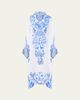 Camilla Ceramic Panoramic Wide Body Collared Kaftan Coverup - 2