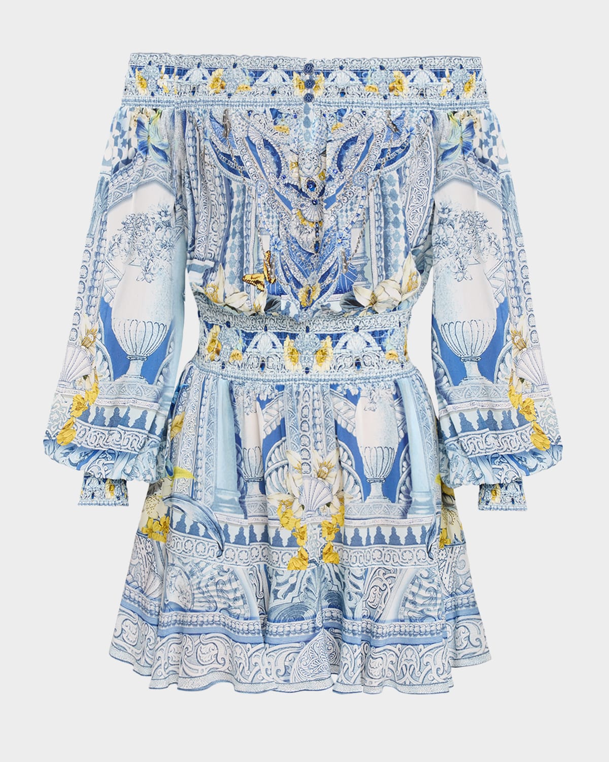 Camilla De Nada Granda Off-Shoulder Mini Dress
