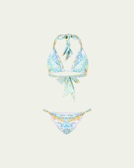 Camilla Dial Up The Tiles Soft-Tie Two-Piece Swimsuit