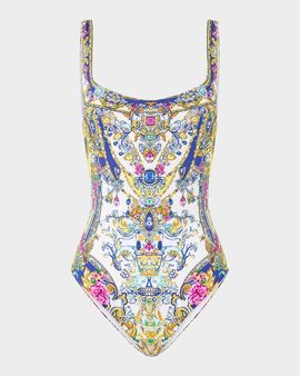 Camilla Espana Nirvana Underwire Square Neck One-Piece Swimsuit