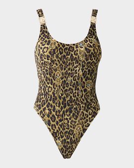 Camilla Feline Folklore Crinkle Stretch Scoopneck One-Piece Swimsuit
