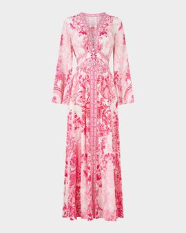 Camilla Kimono-Sleeve Maxi Dress