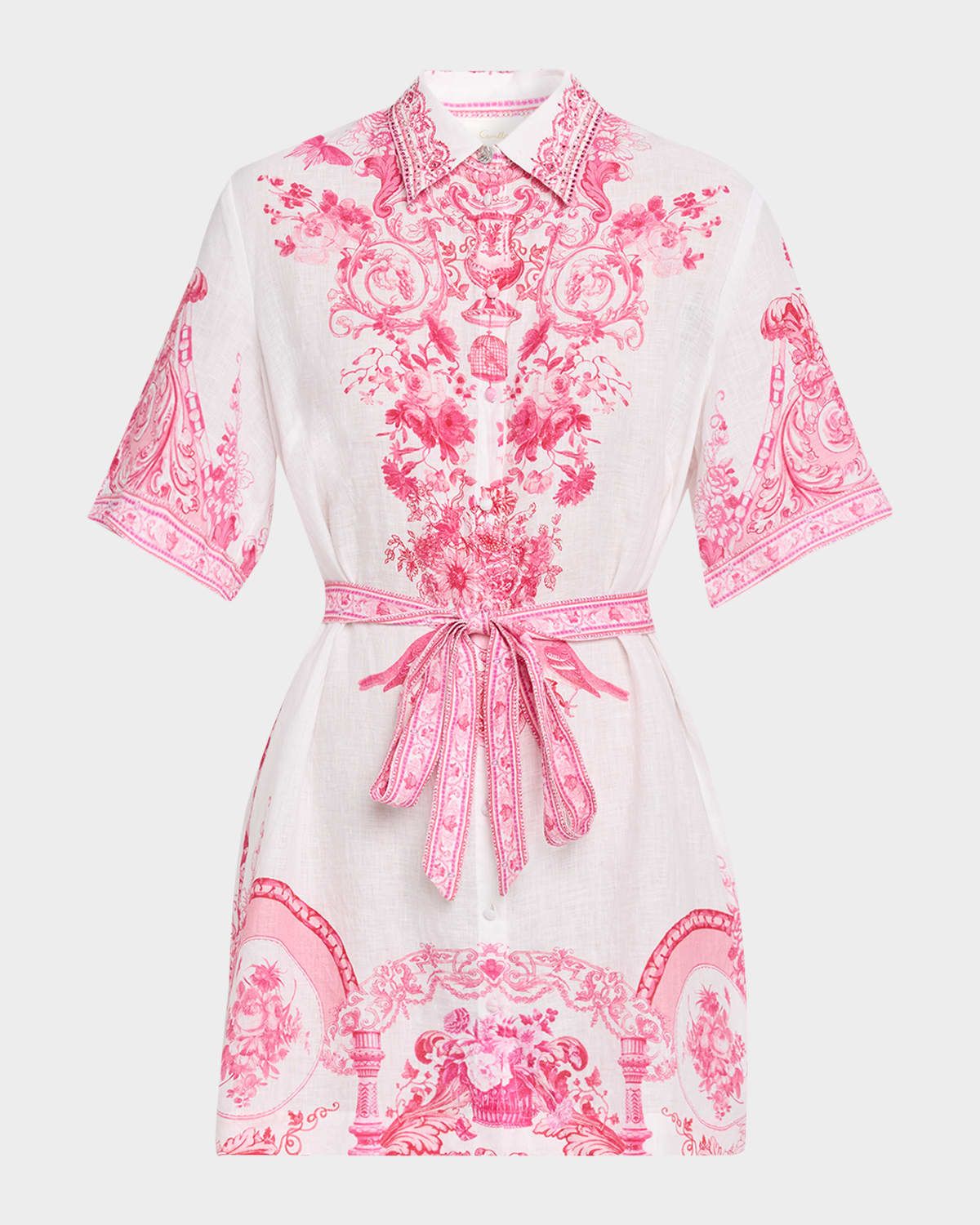 Camilla Livin La Vida Rosa Mini Shirtdress