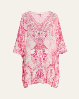 Camilla Livin La Vida Rosa Short Kaftan Coverup