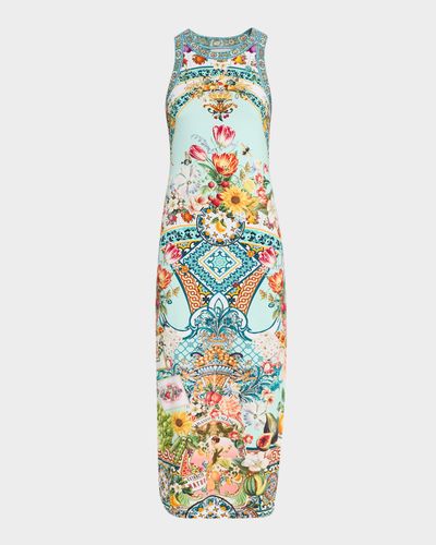 Camilla Magic Of The Mercado Print Jersey Midi Tank Dress