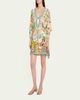 Camilla Magic Of The Mercado Ring-Front Short Caftan - 4