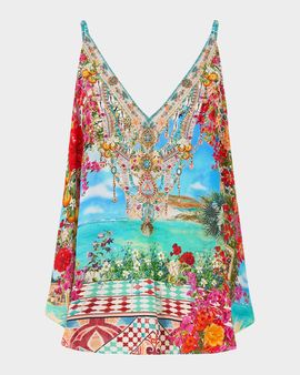 Camilla Meet Me in Mallorca V-Neck Silk Cami