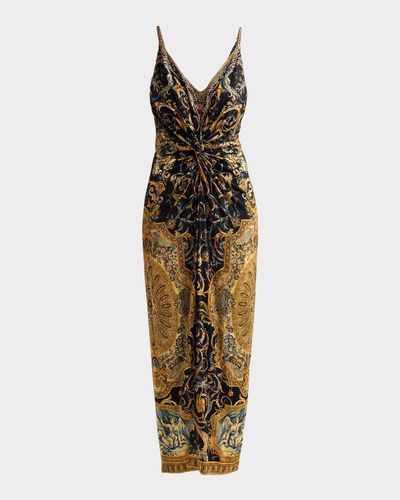 Camilla Museum Memoirs Twist Front Maxi Dress
