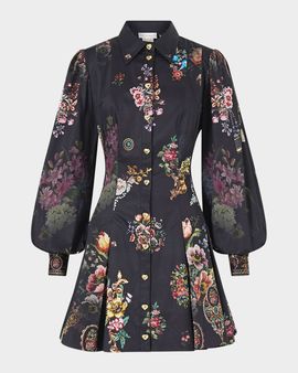 Camilla Night Garden Mini Shirtdress