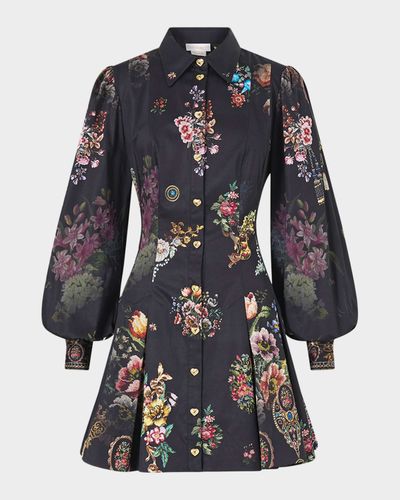 Camilla Night Garden Mini Shirtdress