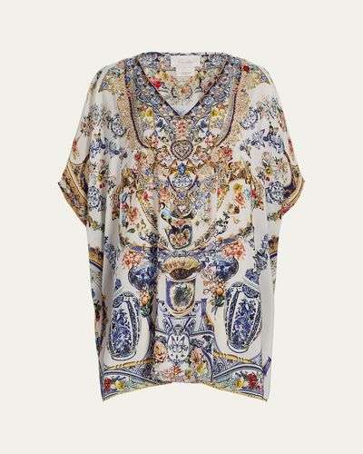 Camilla The Pottery Parlour Short Kaftan Coverup