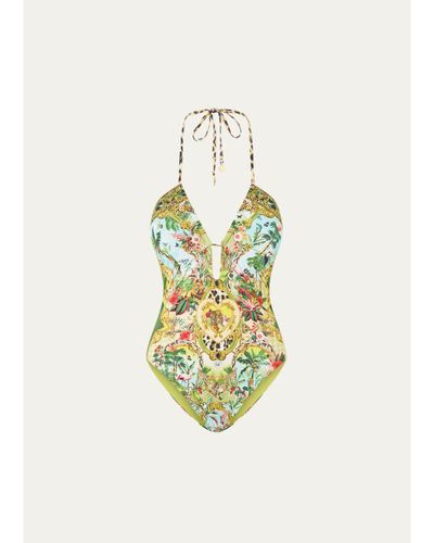Camilla Wanderlust Empire Halter One-Piece Swimsuit