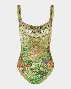 Camilla Wanderlust Printed Underwire One-Piece Swimsuit