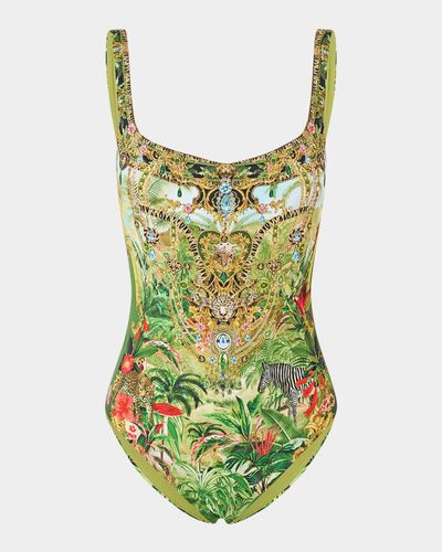 Camilla Wanderlust Printed Underwire One-Piece Swimsuit