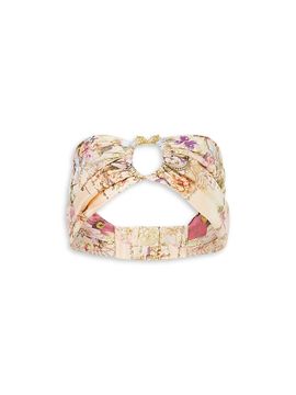 Camilla Women's Adorned in Aranjuez Goldtone Ring Silk Headband