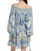 Camilla Women's De Nada Granada Embellished Silk Off-The-Shoulder Minidress - 5