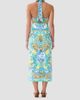 Camilla Women's Dial Up The Tiles Print Jersey Halter Midi Dress - 2