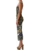 Camilla Women's Feline Fol Cut Out Jersey Halter Dress - 2