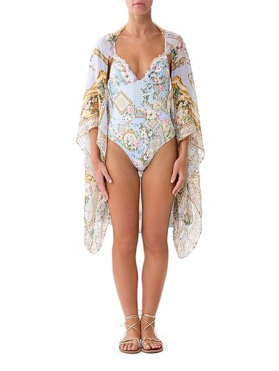 Camilla Women's Floral Silk Chiffon Shrug