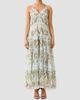 Camilla Women's Floral Silk Trapeze Tiered Dress - 2
