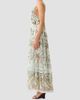 Camilla Women's Floral Silk Trapeze Tiered Dress - 6