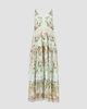 Camilla Women's Floral Silk Trapeze Tiered Dress - 8