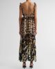 Camilla Women's Frill Silk Printed Dress - 3
