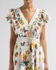 Camilla Women's Lace-Trim Printed Cotton-Silk A-Line Midi Dress - 5