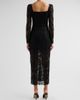 Camilla Women's Lace Bonded Square Neck Midi Dress - 3
