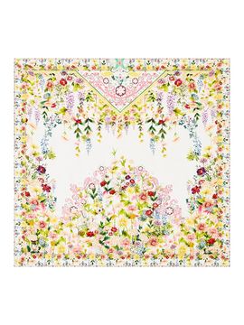 Camilla Women's Large Embellished Floral Silk Scarf