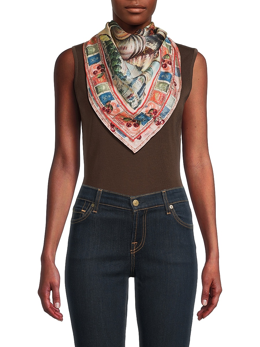Camilla Printed Silk Scarf NWT $200 CAMILLA  main image 4