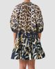 Camilla Women's Leotigra Land Puff Sleeve Mini Shirtdress - 3