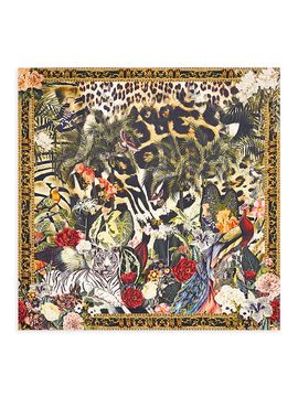 Camilla Women's Leotigra Large Crystal-Embellished Silk Scarf