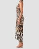 Camilla Women's Leotigra Printed Side Twist Jersey Maxi Dress - 4