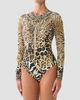 Camilla Women's Leotigra Printed Zip-Front Rashguard Swimsuit - 4