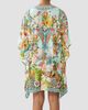 Camilla Women's Magic Of The Mercado Ring-Front Short Caftan - 3