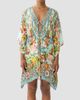 Camilla Women's Magic Of The Mercado Ring-Front Short Caftan - 4