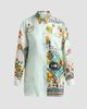 Camilla Women's Magic Of The Mercado Striped Printed Silk Shirt - 6