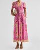 Camilla Women's Matadora Flora Print Silk Tie Midi Dress - 2