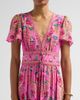 Camilla Women's Matadora Flora Print Silk Tie Midi Dress - 5