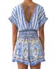 Camilla Women's Ottoman Button-Waist Romper - 4