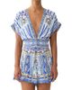 Camilla Women's Ottoman Button-Waist Romper - 6