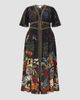Camilla Women's Palace Zoology Print Silk Tapered-Waist Maxi Dress - 2