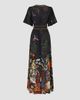 Camilla Women's Palace Zoology Print Silk Tapered-Waist Maxi Dress - 8