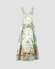 Camilla Women's Printed A-Line Tea-Length Dress - 3