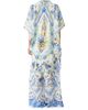 Camilla Women's Printed Linen Wide-Leg Trousers - 4